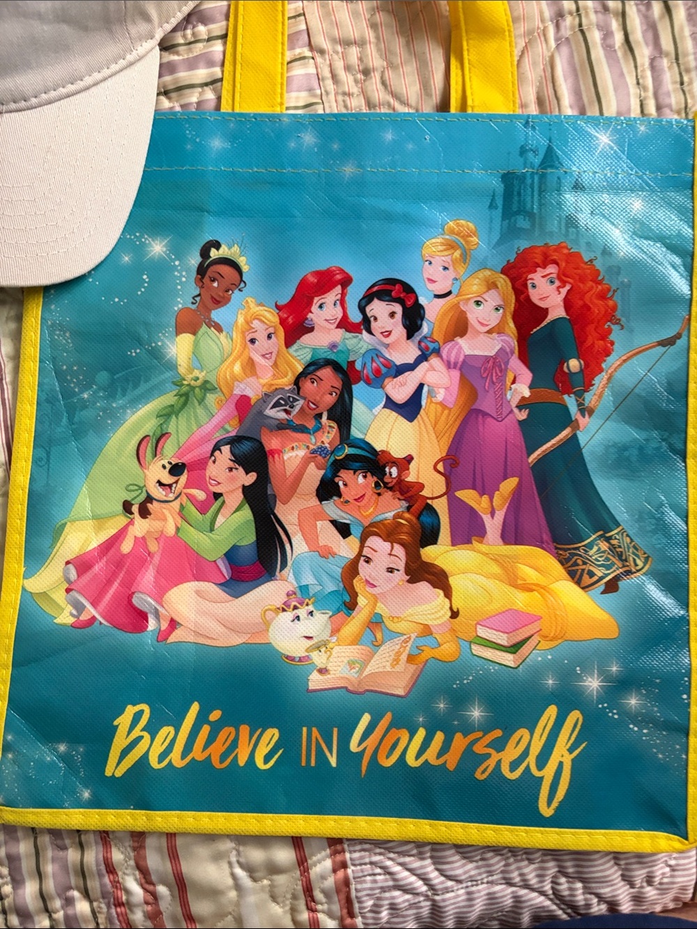 Disney The Little Mermaid Cap  and Believe in Yourself Bag - Picture 2 of 5